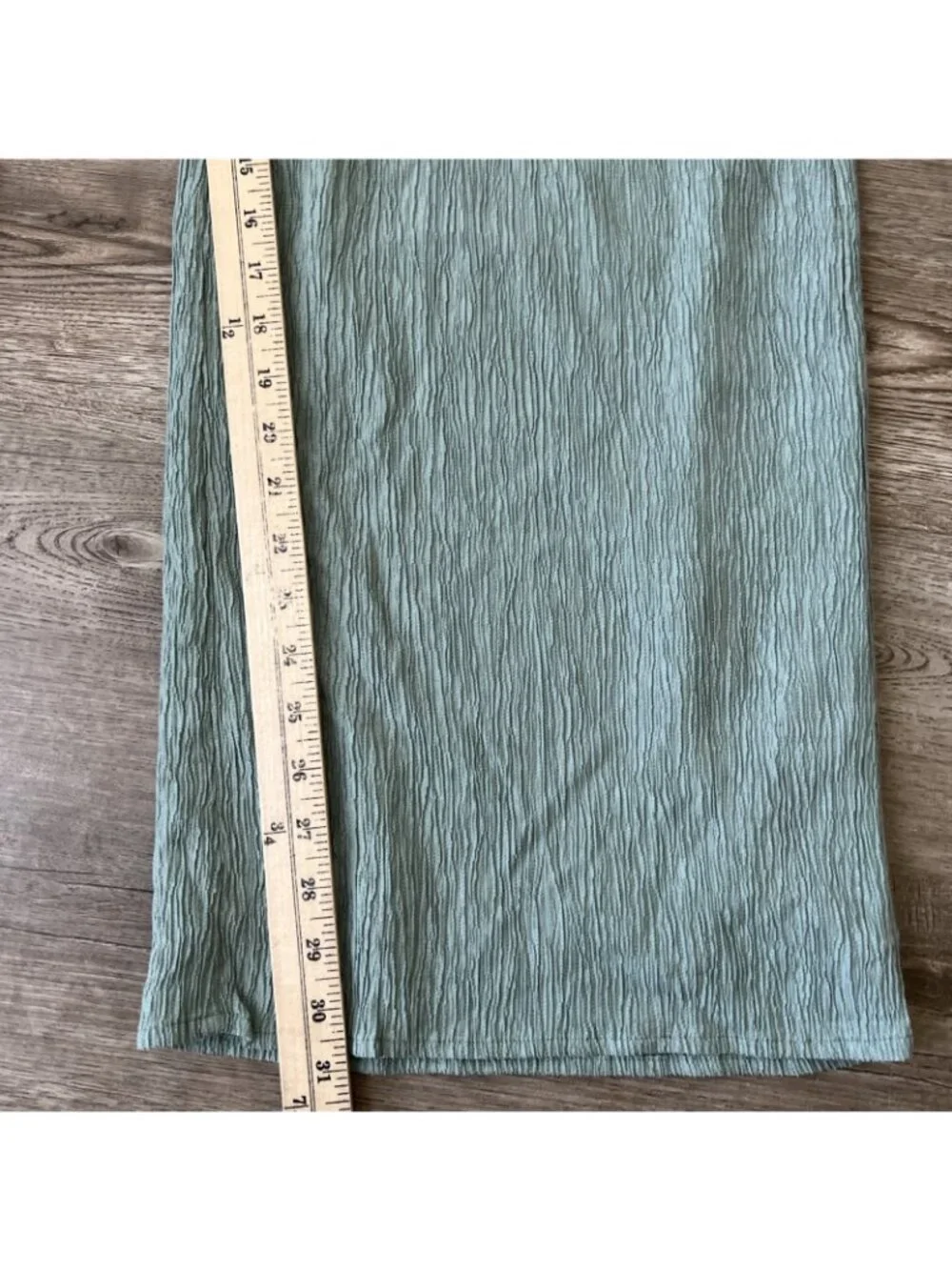 Abercrombie Fitch Crinkle Textured Pull On Pant Womens Medium Long Wide Leg New